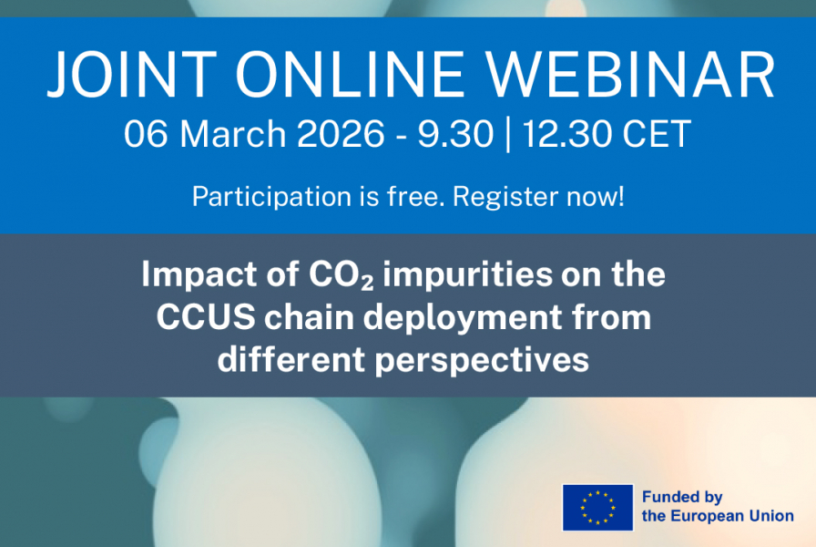 Online webinar: “Impact of CO2 impurities on the CCUS chain deployment from different perspectives”